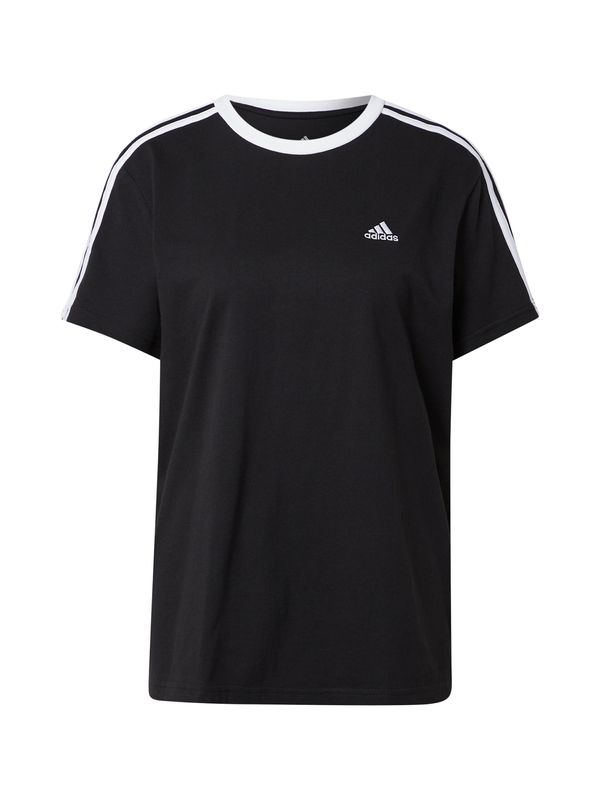 ADIDAS SPORTSWEAR ADIDAS SPORTSWEAR Funkcionalna majica 'Essentials 3-Stripes'  črna / bela