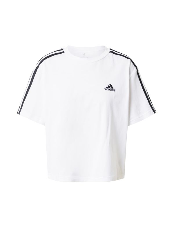 ADIDAS SPORTSWEAR ADIDAS SPORTSWEAR Funkcionalna majica 'Essentials 3-Stripes '  črna / bela