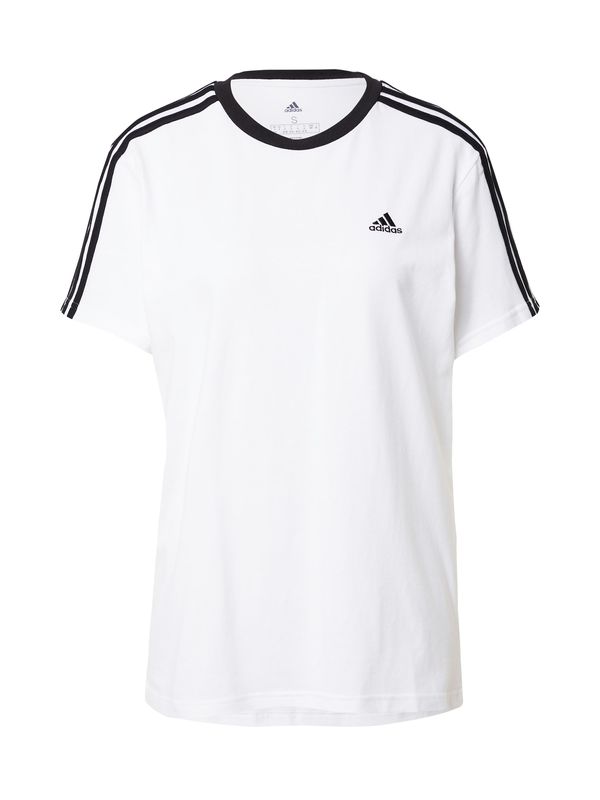 ADIDAS SPORTSWEAR ADIDAS SPORTSWEAR Funkcionalna majica 'Essentials 3-Stripes'  črna / bela