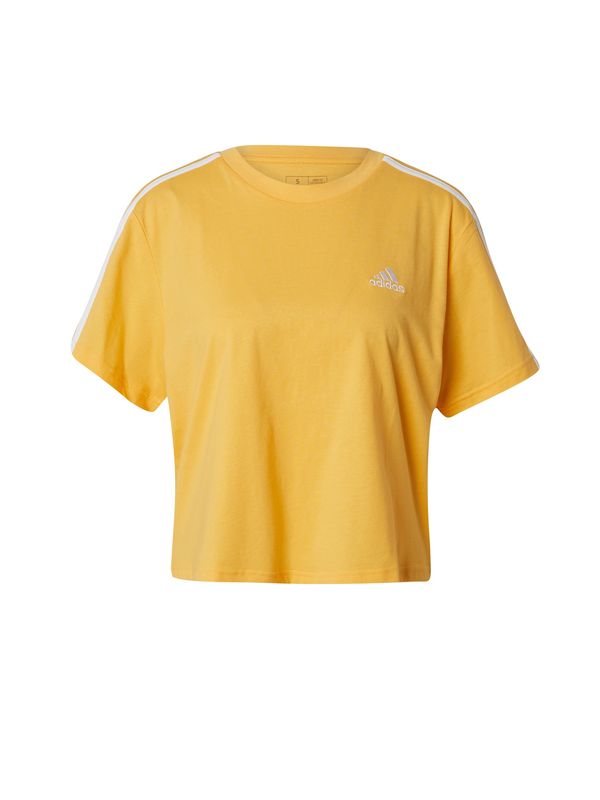 ADIDAS SPORTSWEAR ADIDAS SPORTSWEAR Funkcionalna majica 'Essentials 3- Stripes'  rumena / bela