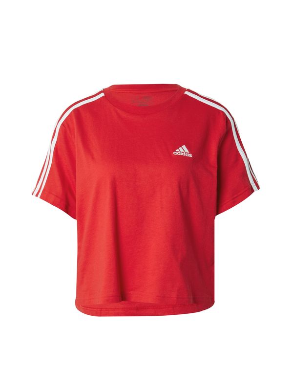 ADIDAS SPORTSWEAR ADIDAS SPORTSWEAR Funkcionalna majica 'Essentials'  krvavo rdeča / bela