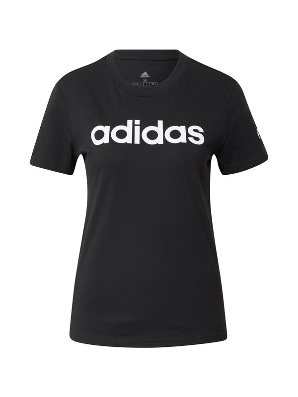 ADIDAS SPORTSWEAR ADIDAS SPORTSWEAR Funkcionalna majica 'Essentials  Logo'  črna / bela