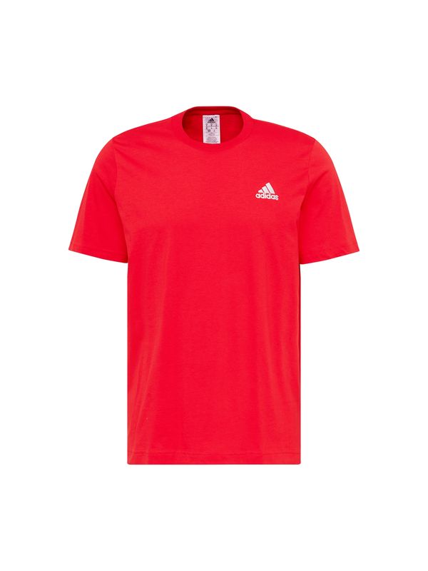 ADIDAS SPORTSWEAR ADIDAS SPORTSWEAR Funkcionalna majica 'Essentials'  rdeča / bela