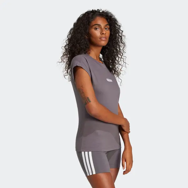 ADIDAS SPORTSWEAR ADIDAS SPORTSWEAR Funkcionalna majica 'Essentials'  sivka / bela