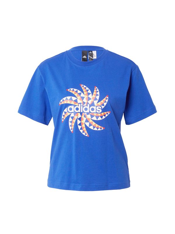 ADIDAS SPORTSWEAR ADIDAS SPORTSWEAR Funkcionalna majica 'Farm Graphic'  kraljevo modra / svetlo rumena / svetlo rdeča / bela