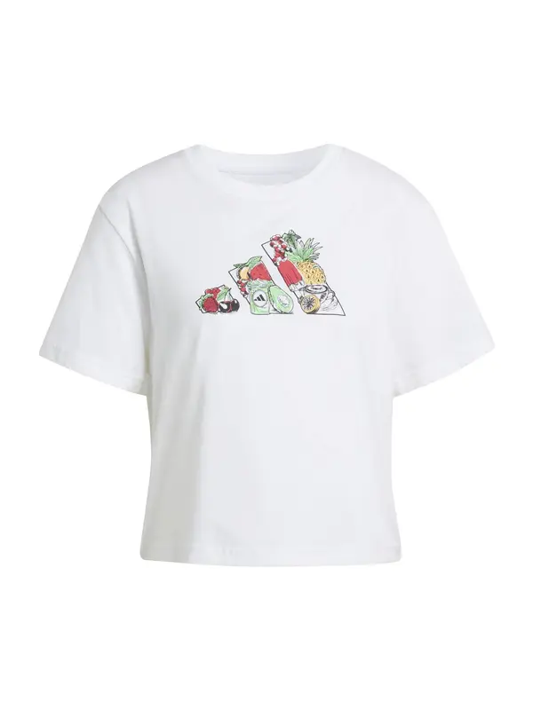 ADIDAS SPORTSWEAR ADIDAS SPORTSWEAR Funkcionalna majica 'FOOD'  rumena / svetlo zelena / rdeča / bela