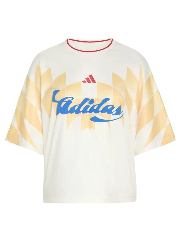 ADIDAS SPORTSWEAR ADIDAS SPORTSWEAR Funkcionalna majica 'HOUSE OF TIRO X COMMON GOAL'  modra / svetlo rumena / rdeča / off-bela