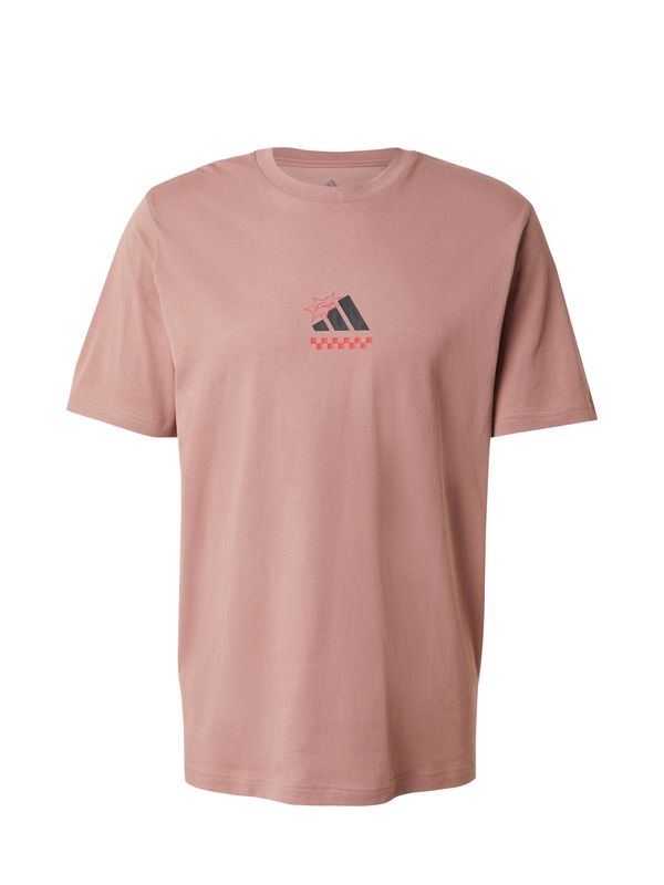 ADIDAS SPORTSWEAR ADIDAS SPORTSWEAR Funkcionalna majica 'LOUNGE PIZZA'  staro roza / črna