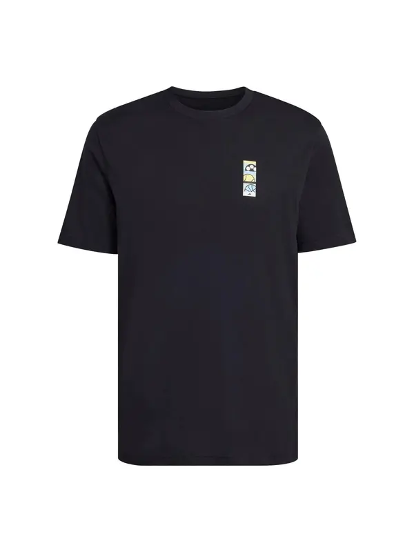 ADIDAS SPORTSWEAR ADIDAS SPORTSWEAR Funkcionalna majica 'M MOS POSTER T'  črna / bela