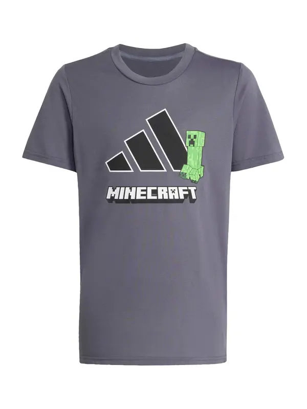 ADIDAS SPORTSWEAR ADIDAS SPORTSWEAR Funkcionalna majica 'Minecraft'  bazaltno siva / zelena / črna / bela