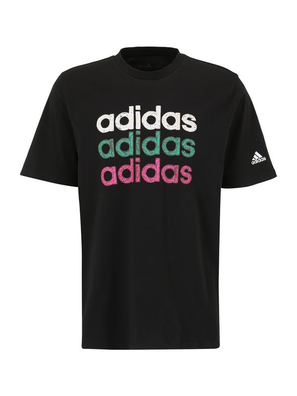 ADIDAS SPORTSWEAR ADIDAS SPORTSWEAR Funkcionalna majica 'Multi Linear Graphic'  zelena / roza / črna