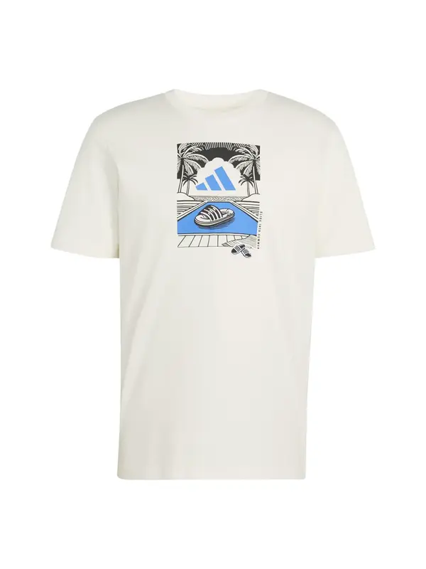 ADIDAS SPORTSWEAR ADIDAS SPORTSWEAR Funkcionalna majica 'SLIDE'  azur / črna / bela