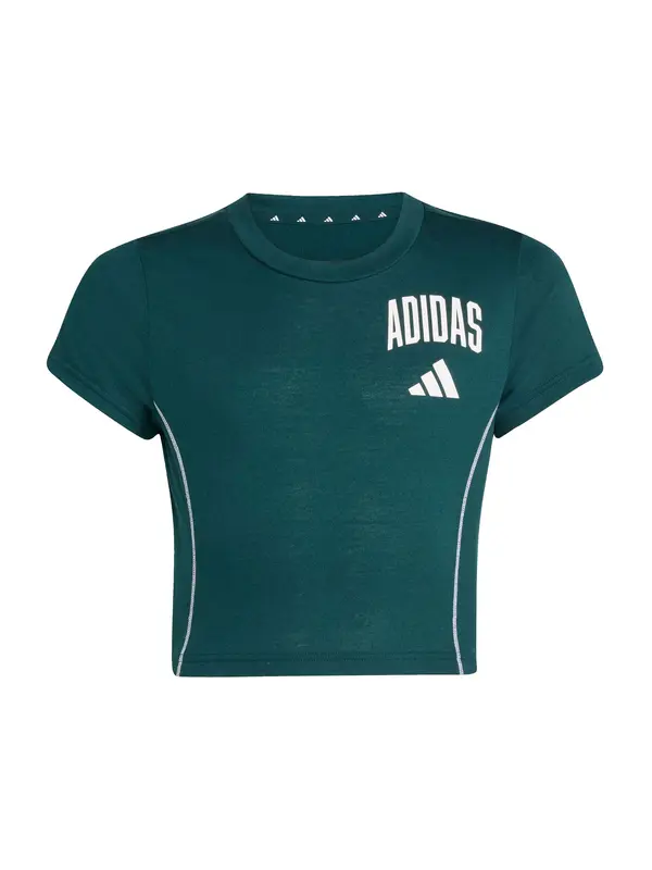 ADIDAS SPORTSWEAR ADIDAS SPORTSWEAR Funkcionalna majica  smaragd / bela