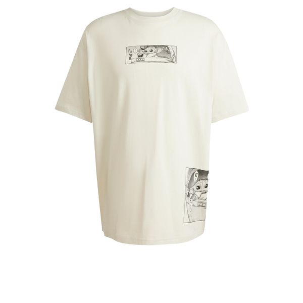 ADIDAS SPORTSWEAR ADIDAS SPORTSWEAR Funkcionalna majica 'Star Wars The Mandalorian'  kremna / črna