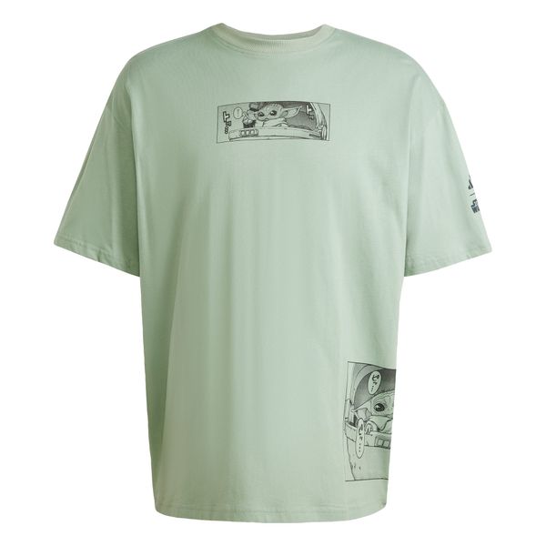 ADIDAS SPORTSWEAR ADIDAS SPORTSWEAR Funkcionalna majica 'Star Wars The Mandalorian'  meta / črna