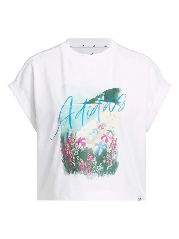 ADIDAS SPORTSWEAR ADIDAS SPORTSWEAR Funkcionalna majica 'Summer Romance'  azur / temno zelena / orhideja / bela