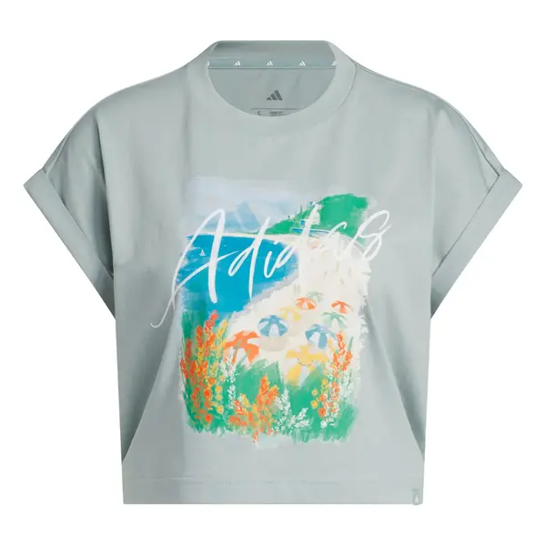 ADIDAS SPORTSWEAR ADIDAS SPORTSWEAR Funkcionalna majica 'Summer Romance'  modra / pastelno zelena / oranžna / bela