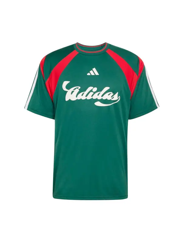 ADIDAS SPORTSWEAR ADIDAS SPORTSWEAR Funkcionalna majica 'TIRO'  temno zelena / rdeča / bela