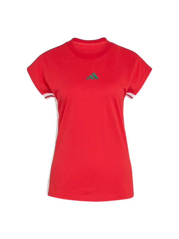 ADIDAS SPORTSWEAR ADIDAS SPORTSWEAR Funkcionalna majica  turkizna / rdeča / bela