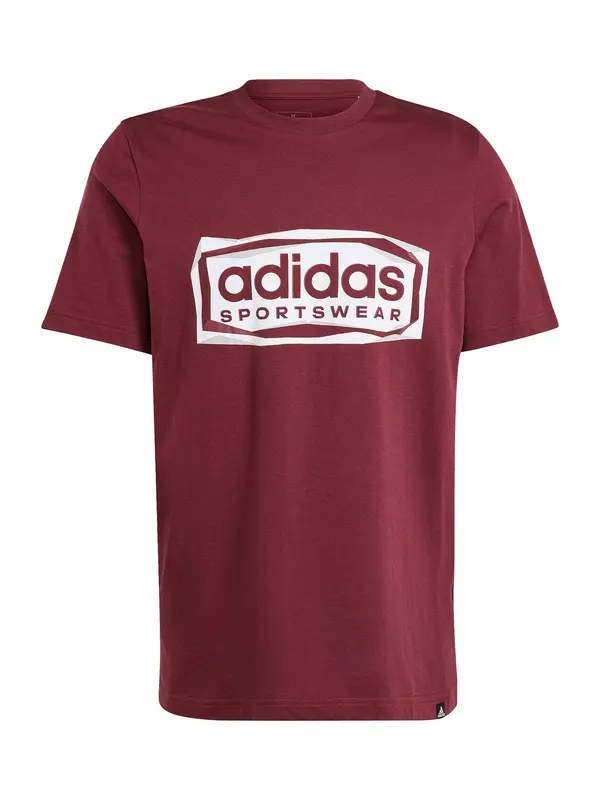 ADIDAS SPORTSWEAR ADIDAS SPORTSWEAR Funkcionalna majica  vinsko rdeča / bela
