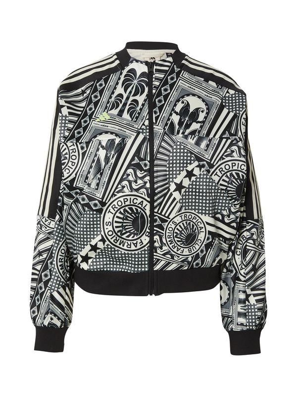 ADIDAS SPORTSWEAR ADIDAS SPORTSWEAR Jakna za trening 'FARM TIRO'  črna / bela