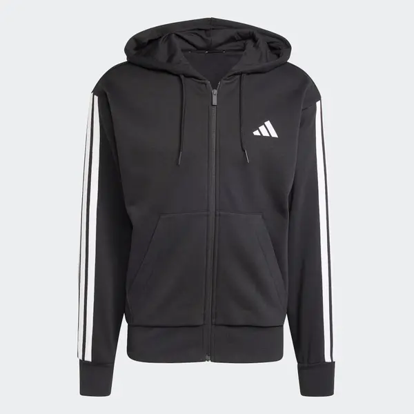 ADIDAS SPORTSWEAR ADIDAS SPORTSWEAR Jopa na zadrgo  črna / bela