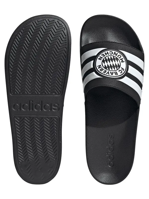 ADIDAS SPORTSWEAR ADIDAS SPORTSWEAR Nizki natikači 'Adilette Bayern Munich'  črna / bela