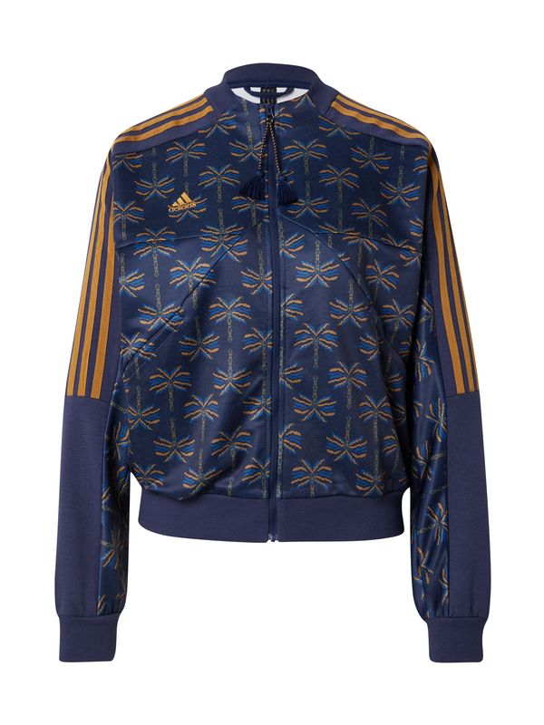 ADIDAS SPORTSWEAR ADIDAS SPORTSWEAR Športna jopa na zadrgo 'adidas x FARM Rio'  mornarska / rjava