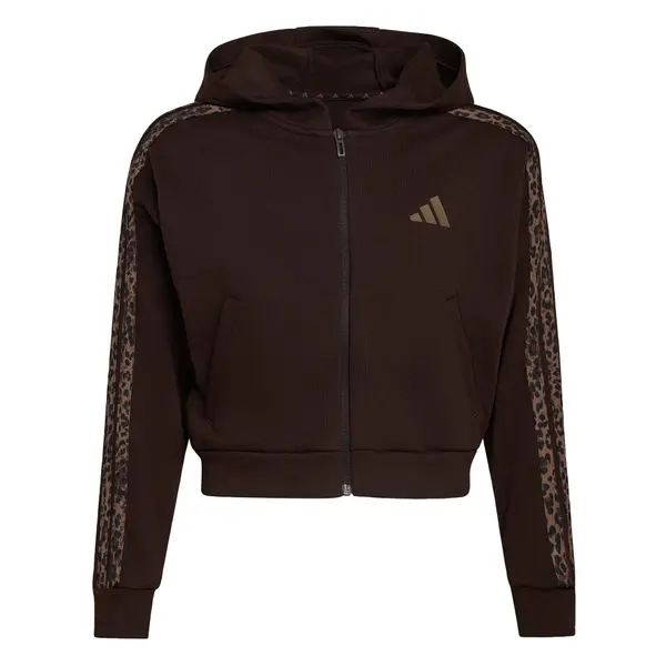ADIDAS SPORTSWEAR ADIDAS SPORTSWEAR Športna jopa na zadrgo  čokolada / brokat / črna