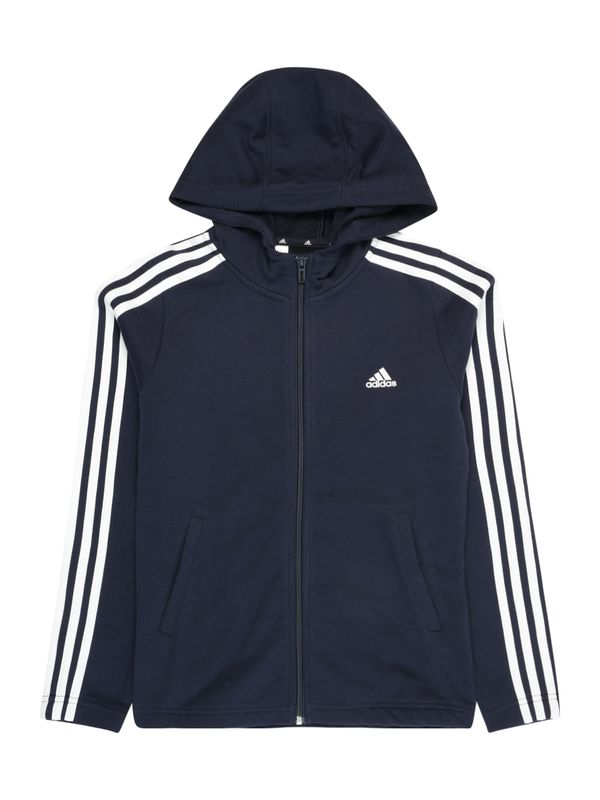 ADIDAS SPORTSWEAR ADIDAS SPORTSWEAR Športna jopa na zadrgo 'Essentials 3-Stripes '  marine / bela