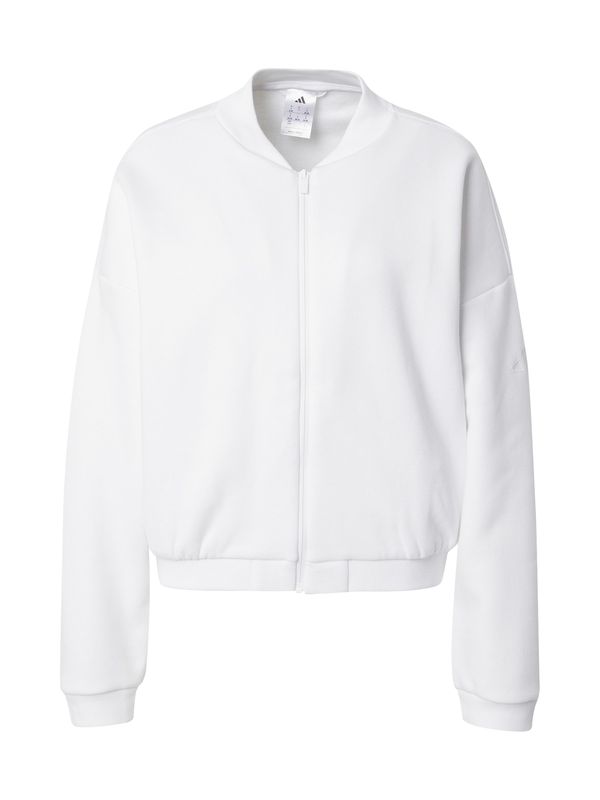 ADIDAS SPORTSWEAR ADIDAS SPORTSWEAR Športna jopa na zadrgo 'Essentials'  bela