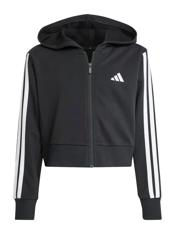 ADIDAS SPORTSWEAR ADIDAS SPORTSWEAR Športna jopa na zadrgo 'Essentials'  črna / bela