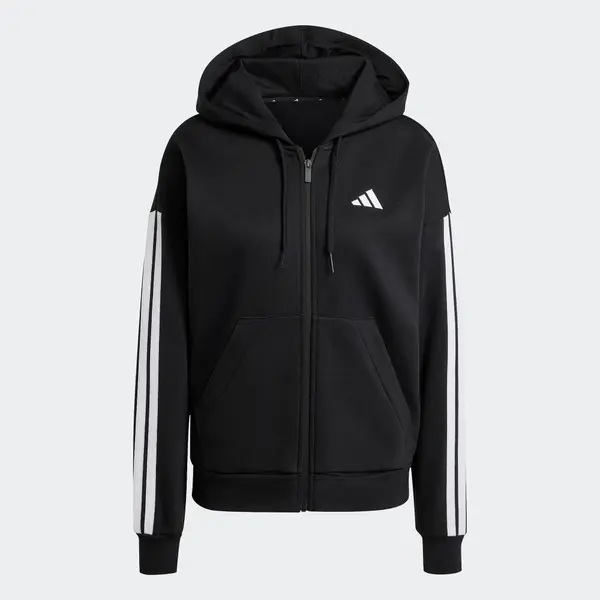 ADIDAS SPORTSWEAR ADIDAS SPORTSWEAR Športna jopa na zadrgo 'Essentials'  črna / bela