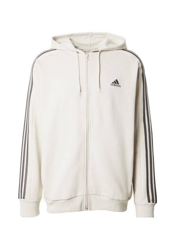 ADIDAS SPORTSWEAR ADIDAS SPORTSWEAR Športna jopa na zadrgo 'Essentials'  ecru / temno siva