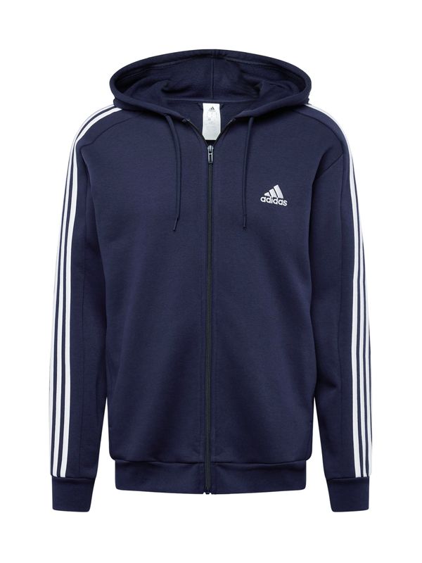 ADIDAS SPORTSWEAR ADIDAS SPORTSWEAR Športna jopa na zadrgo 'Essentials'  mornarska / bela