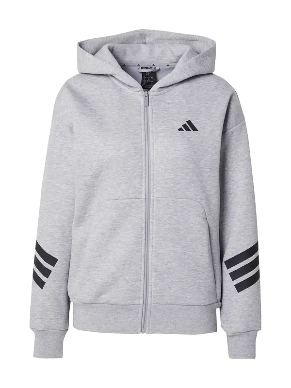ADIDAS SPORTSWEAR ADIDAS SPORTSWEAR Športna jopa na zadrgo 'Future Icons'  pegasto siva / črna