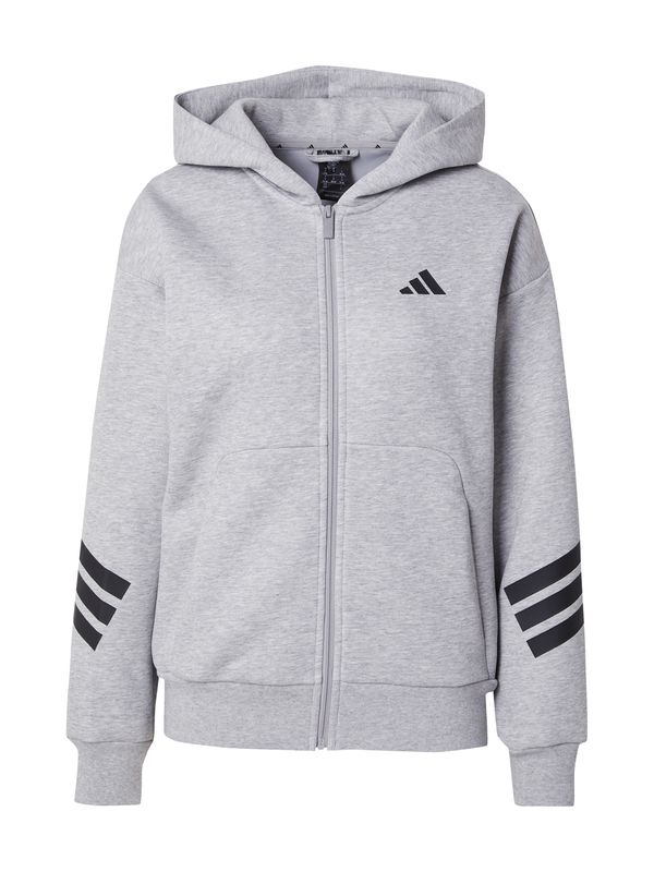 ADIDAS SPORTSWEAR ADIDAS SPORTSWEAR Športna jopa na zadrgo 'Future Icons'  siva / črna