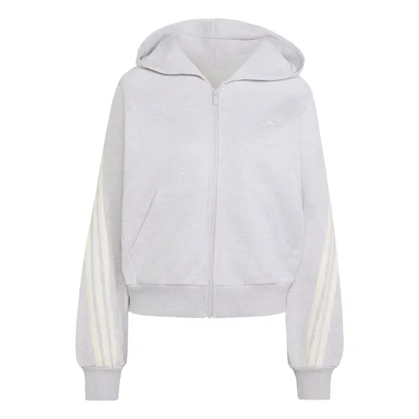 ADIDAS SPORTSWEAR ADIDAS SPORTSWEAR Športna jopa na zadrgo  pegasto siva / bela
