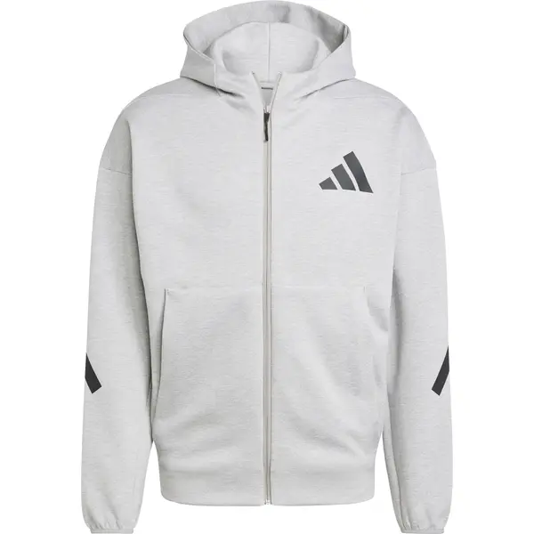 ADIDAS SPORTSWEAR ADIDAS SPORTSWEAR Športna jopa na zadrgo 'Z.N.E.'  siva / črna