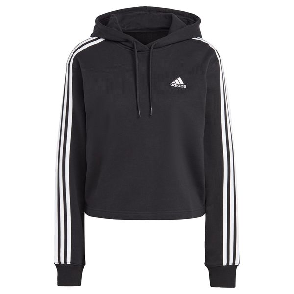 ADIDAS SPORTSWEAR ADIDAS SPORTSWEAR Športna majica 'Essentials 3-Stripes French Terry '  črna / bela