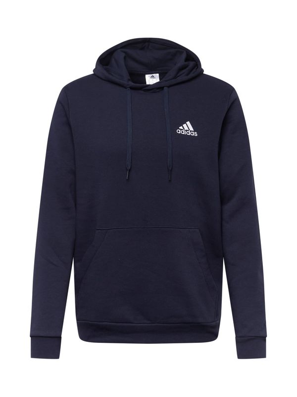 ADIDAS SPORTSWEAR ADIDAS SPORTSWEAR Športna majica 'Essentials Fleece'  nočno modra / bela