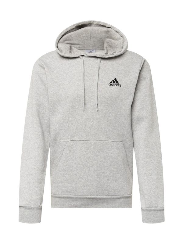 ADIDAS SPORTSWEAR ADIDAS SPORTSWEAR Športna majica 'Essentials Fleece'  siva / črna