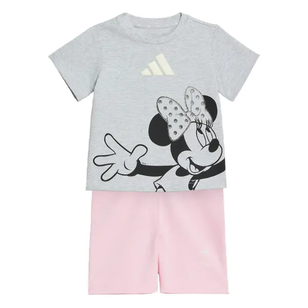 ADIDAS SPORTSWEAR ADIDAS SPORTSWEAR Športna obleka 'Disney Minnie Maus'  pegasto siva / roza / črna / srebrna