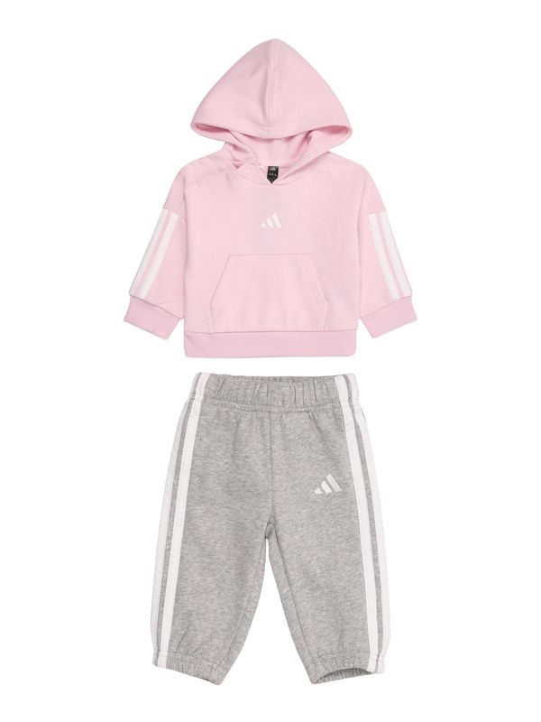 ADIDAS SPORTSWEAR ADIDAS SPORTSWEAR Športna obleka 'Essentials'  pegasto siva / roza