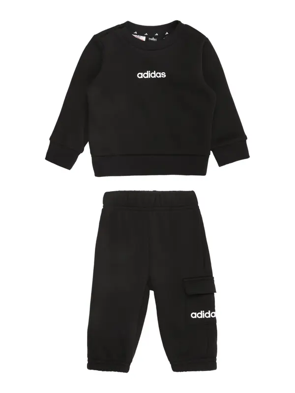 ADIDAS SPORTSWEAR ADIDAS SPORTSWEAR Športna trenirka  črna / bela