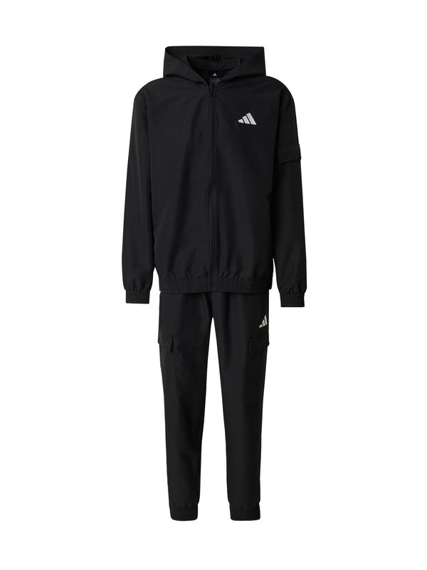 ADIDAS SPORTSWEAR ADIDAS SPORTSWEAR Športna trenirka  črna / bela