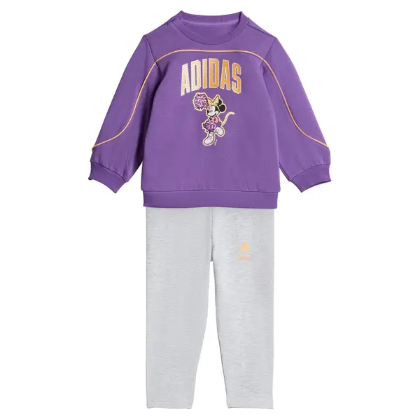ADIDAS SPORTSWEAR ADIDAS SPORTSWEAR Športna trenirka 'Disney Minnie Maus'  temno rumena / pegasto siva / lila / bela