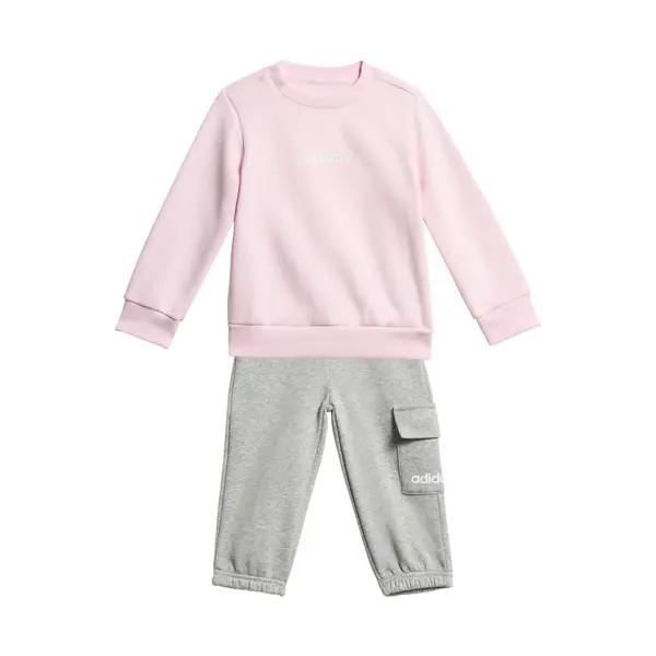 ADIDAS SPORTSWEAR ADIDAS SPORTSWEAR Športna trenirka 'Essentials'  pegasto siva / roza / bela