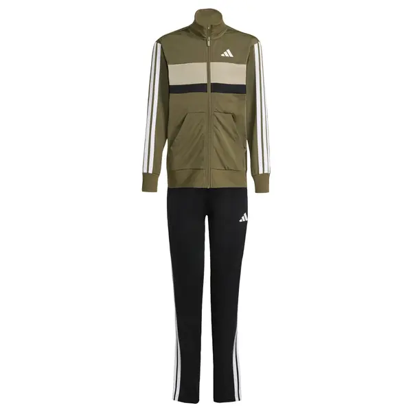 ADIDAS SPORTSWEAR ADIDAS SPORTSWEAR Športna trenirka 'Seasonal Essentials Tiberio'  oliva / črna / bela