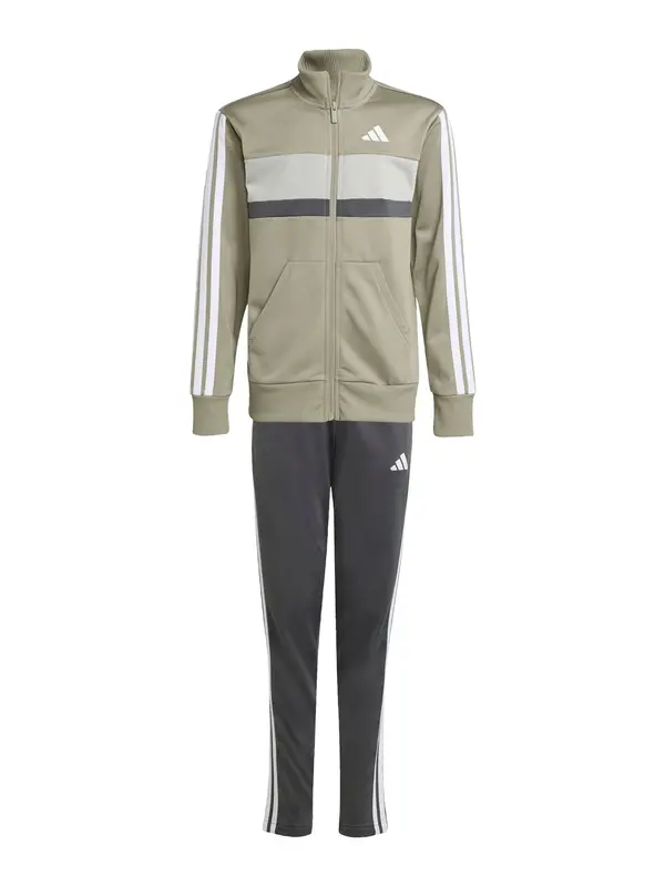 ADIDAS SPORTSWEAR ADIDAS SPORTSWEAR Športna trenirka 'Seasonal Essentials Tiberio'  svetlo siva / temno siva / oliva / bela